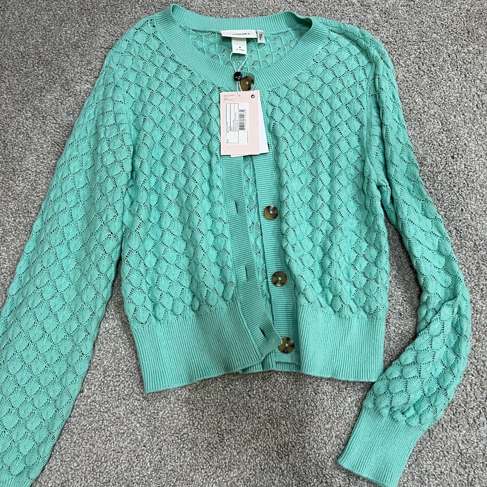 Brand new mint color cardigan